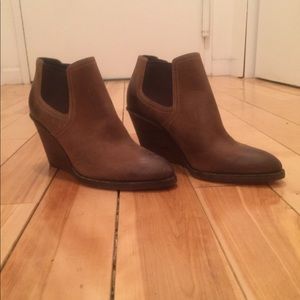 Cole Haan Wedge Booties Size 6